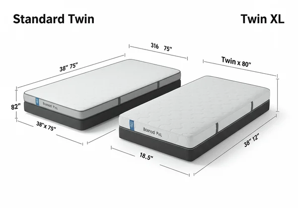 Comparison of twin vs twin XL mattress dimensions