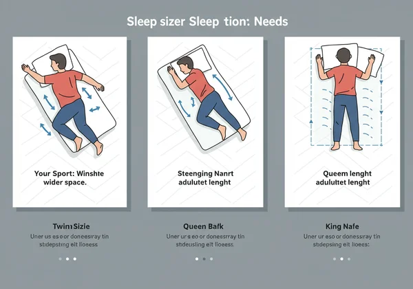 Illustrations of side, back, and stomach sleepers on beds.